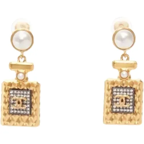 Pre-owned Metal earrings , female, Sizes: ONE SIZE - Chanel Vintage - Modalova