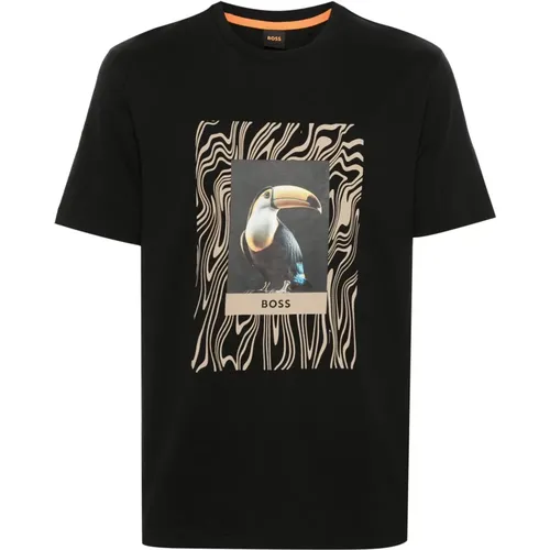 Te-Tucan' t-shirt , male, Sizes: 2XL, L, 3XL - Hugo Boss - Modalova