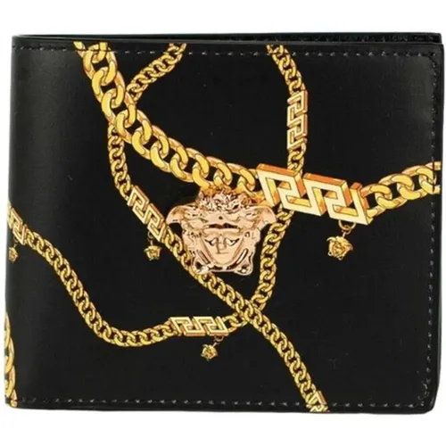 Brieftasche mit Medusa-Kopf und Kette - Versace - Modalova