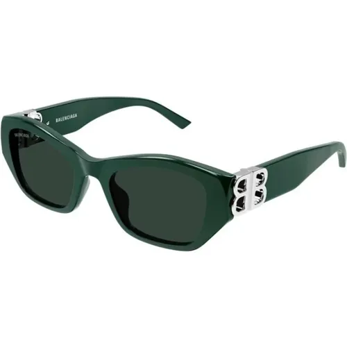 Grüne Linse Stilvolle Sonnenbrille Frauen , Damen, Größe: 53 MM - Balenciaga - Modalova