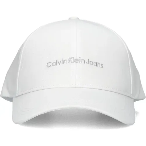 Weiße Institutionelle Kappe Stilvolles Accessoire,Schwarze Institutionelle Kappe für Frauen - Calvin Klein - Modalova