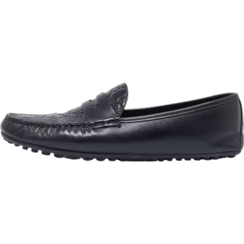 Pre-owned Leather flats , male, Sizes: 8 UK - Gucci Vintage - Modalova