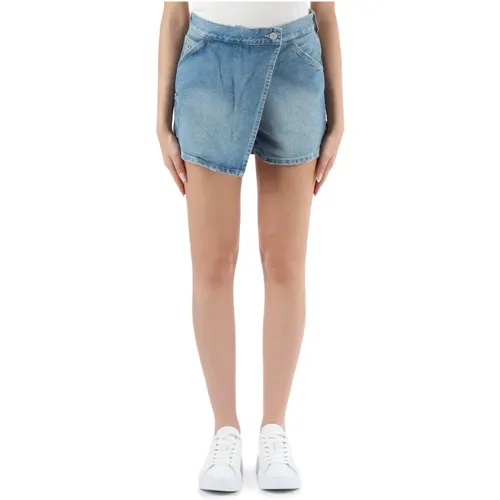 Denim Carpenter Mini Skirt , female, Sizes: W29, W28, W26, W27 - Tommy Jeans - Modalova
