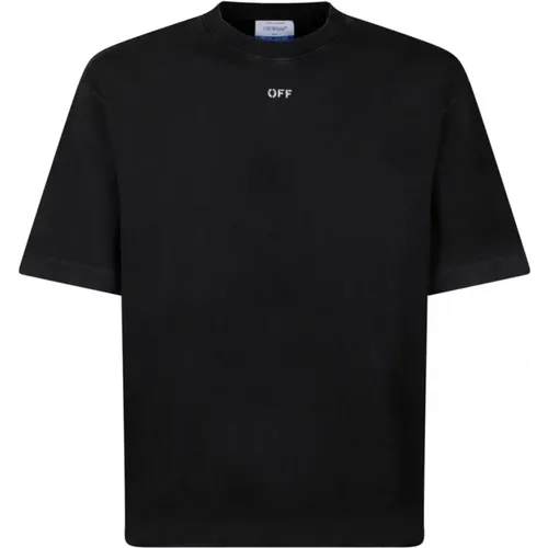 Skate Logo Print T-Shirt , male, Sizes: XL, M, XS, L, S - Off White - Modalova