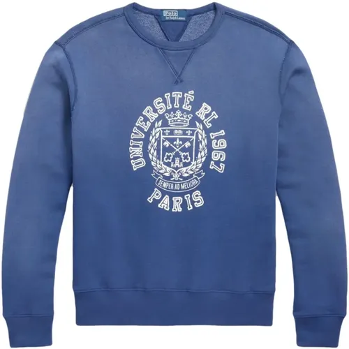 Crest Motif Sweater , male, Sizes: M, S, XL - Ralph Lauren - Modalova