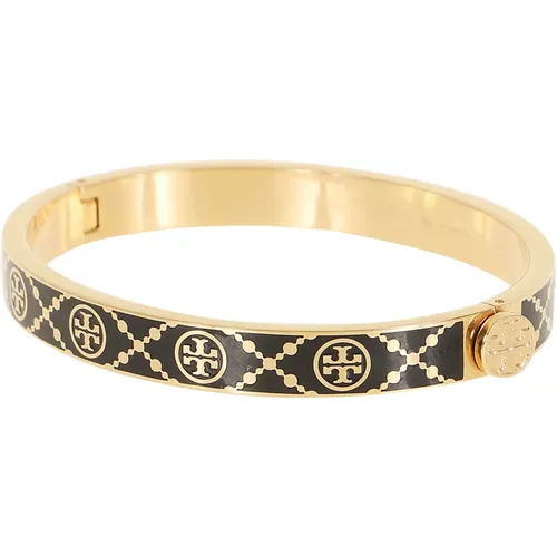 Enamel Miller Stud Hinge Bracelet , female, Sizes: S - TORY BURCH - Modalova