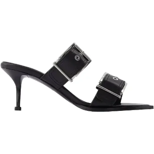 Leather heels , female, Sizes: 6 UK, 3 UK, 4 UK - alexander mcqueen - Modalova