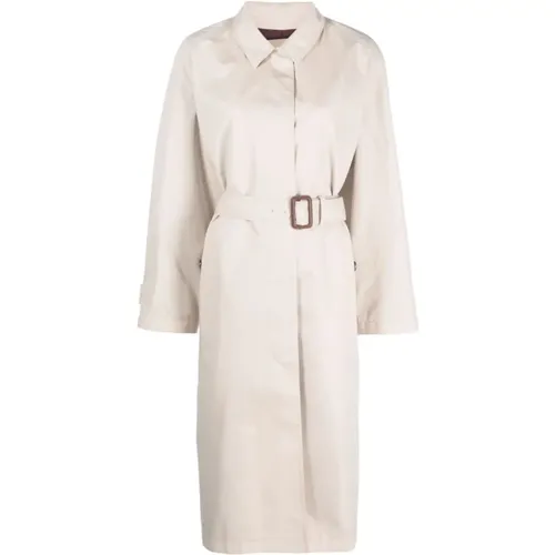 Belted Gabardine Trench Coat , female, Sizes: 2XS - Gucci - Modalova