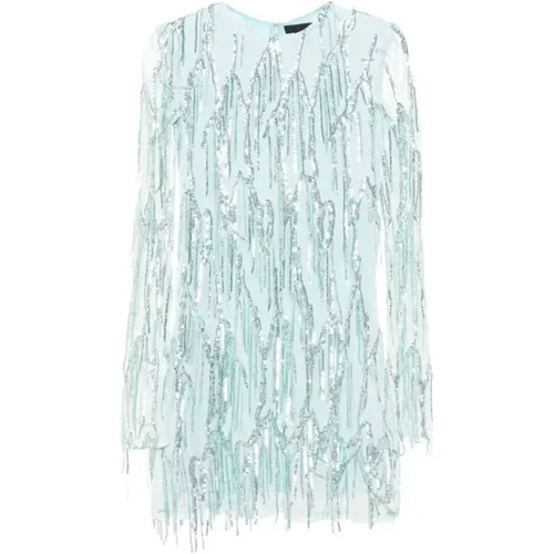 Sequin Fringe Mini Dress , female, Sizes: M - Rotate Birger Christensen - Modalova