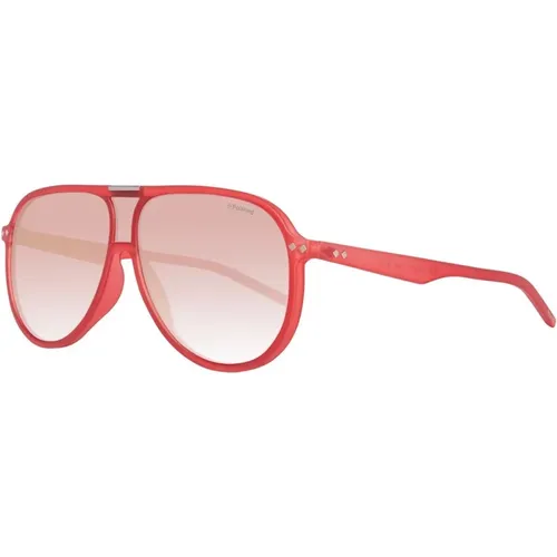 Rotes Zifferblatt Acetat Sonnenbrille Unisex Schutz - Polaroid - Modalova