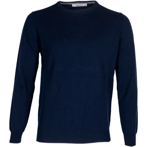 Cashmere Crewneck Sweater. Long Sleeve. Made in Italy , male, Sizes: M, XL - Kangra - Modalova