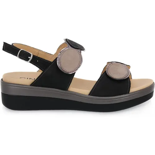 Mirror Finish Flat Sandals , female, Sizes: 6 UK - Cinzia Soft - Modalova