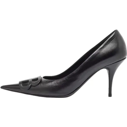 Pre-owned Leather heels , female, Sizes: 5 1/2 UK - Balenciaga Vintage - Modalova