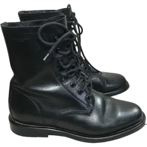 Pre-owned Leather boots , female, Sizes: 6 UK - Yves Saint Laurent Vintage - Modalova