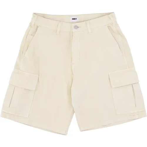 Baggy Denim Cargo Shorts Obey - Obey - Modalova