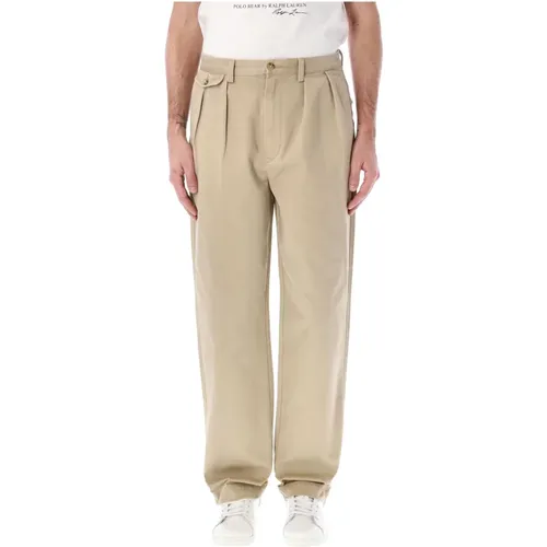 Pleated Chino Pants , male, Sizes: W34, W30, W32, W31 - Ralph Lauren - Modalova