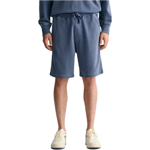 Sunfaded Denim Shorts , male, Sizes: S, L, XL, M - Gant - Modalova