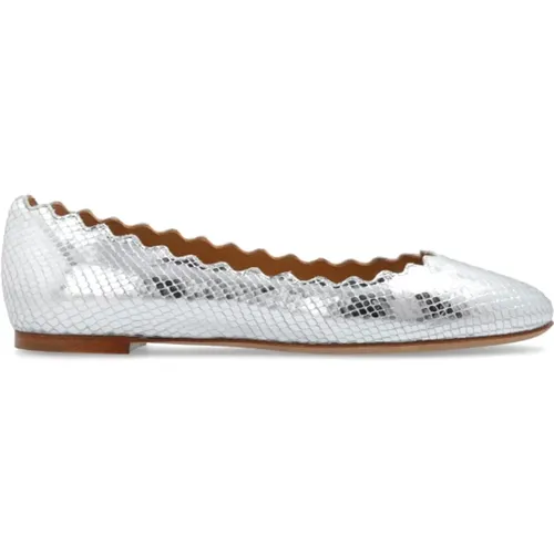 Leather ballet flats Lauren , female, Sizes: 2 UK, 6 UK, 3 UK, 4 UK, 5 1/2 UK - Chloé - Modalova