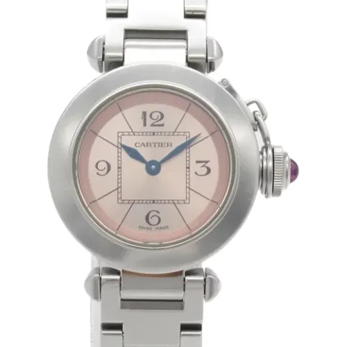 Pre-owned Stainless Steel watches , female, Sizes: ONE SIZE - Cartier Vintage - Modalova