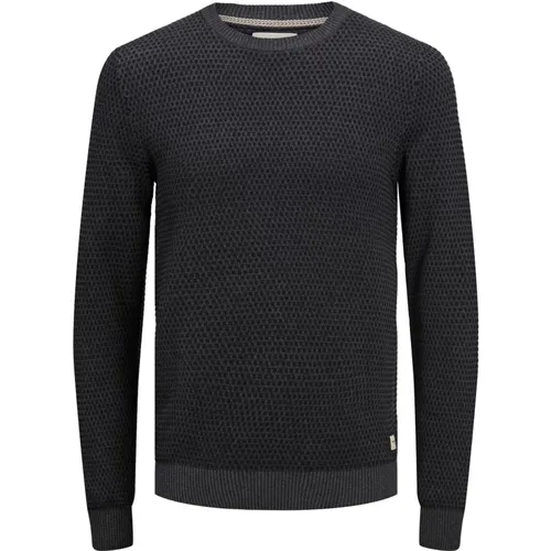 Jack Jones Pullover Unifarbener Strickpulli mit Rundhalsausschnitt , Herren, Größe: XL - jack & jones - Modalova