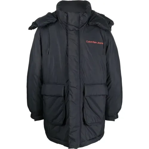 Puffer Down Jacket , male, Sizes: L, XL, M, S - Calvin Klein Jeans - Modalova