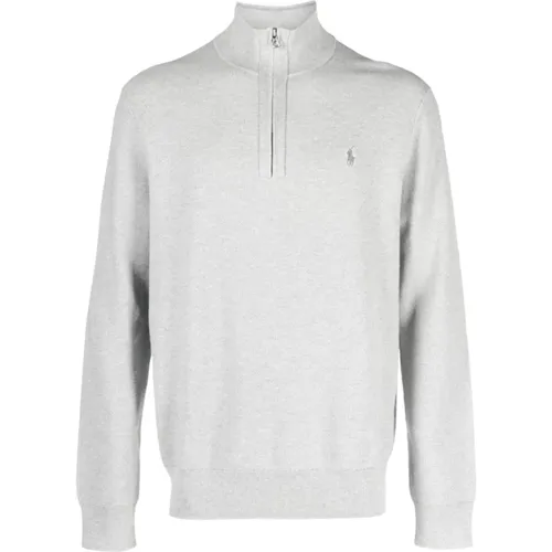 Casual Grauer Baumwoll Langarm Pullover - Polo Ralph Lauren - Modalova