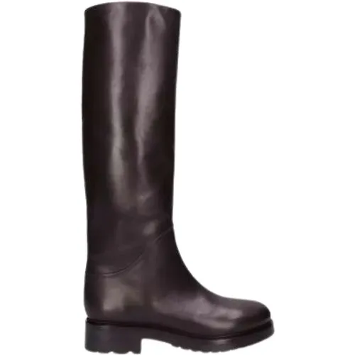 Essential Leather Boot , female, Sizes: 3 UK - Strategia - Modalova