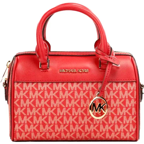 Bright Red Signature PVC Crossbody Bag , female, Sizes: ONE SIZE - Michael Kors - Modalova