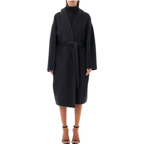 Gray Belted Wool Coat Aw24 , female, Sizes: XS - Philosophy di Lorenzo Serafini - Modalova