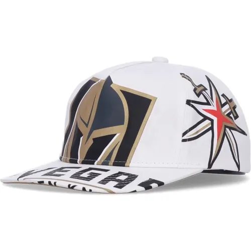 NHL Vegas Golden Knights Flat Visor Cap , male, Sizes: ONE SIZE - Mitchell & Ness - Modalova