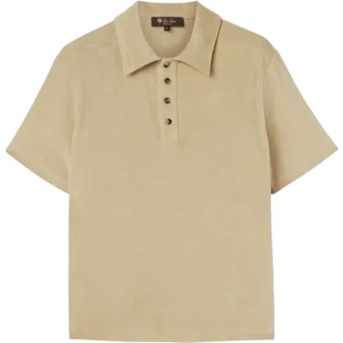 Chenille Jersey Polo Shirt - Loro Piana - Modalova