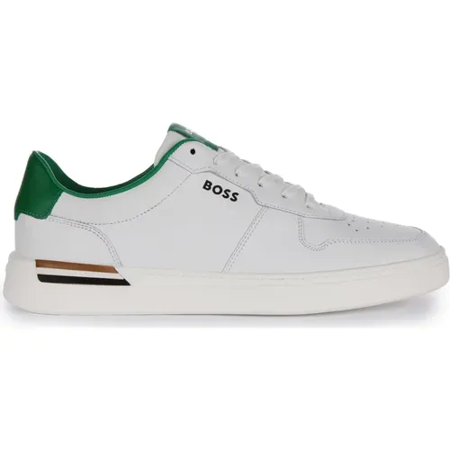 Green Tennis Trainers Men , male, Sizes: 11 UK, 7 UK, 9 UK, 8 UK, 10 UK - Boss - Modalova