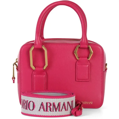 Small Logo Printed Handbag , female, Sizes: ONE SIZE - Emporio Armani - Modalova