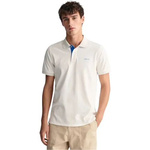 Stretch Cotton Polo Shirt Regular Fit , male, Sizes: XL, 2XL, M, S, 3XL, L - Gant - Modalova