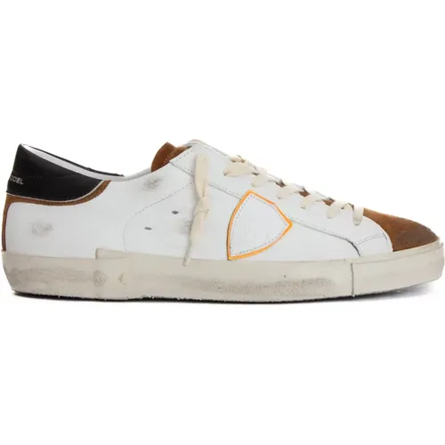 Leather Sneaker Paris Model , female, Sizes: 8 UK, 10 UK, 7 UK, 9 UK, 11 UK - Philippe Model - Modalova