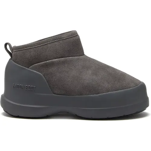 Grey Suede Ankle Boots for Women , female, Sizes: 4 UK, 8 UK, 6 UK, 5 UK, 7 UK, 3 UK - moon boot - Modalova