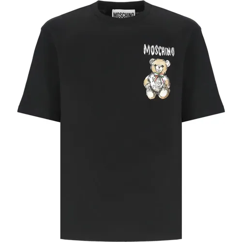 T-shirts and Polos , male, Sizes: S, XL, XS - Moschino - Modalova