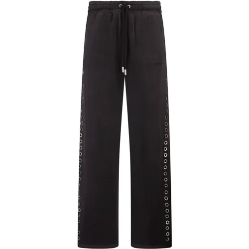 Track Trousers with Metal Eyelets , male, Sizes: M, L - Off White - Modalova