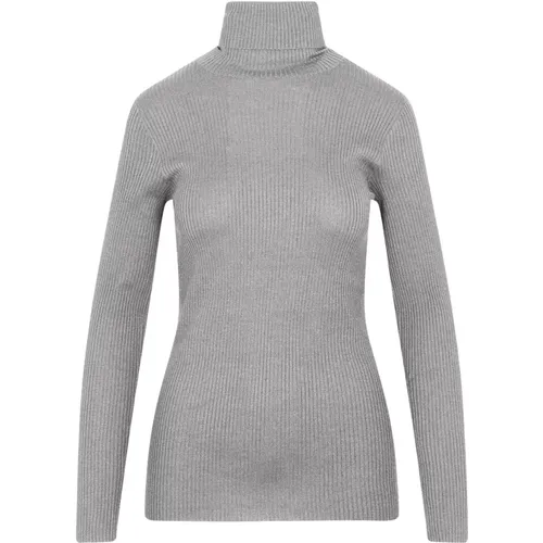 Cashmere Silk Turtleneck Sweater , female, Sizes: XL - BRUNELLO CUCINELLI - Modalova