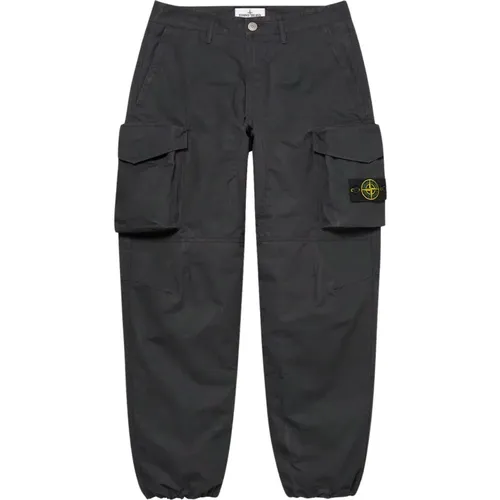 Limited Edition Reactive Ice Camo Cargo Pant , male, Sizes: W32, W36, W38, W34 - Stone Island - Modalova