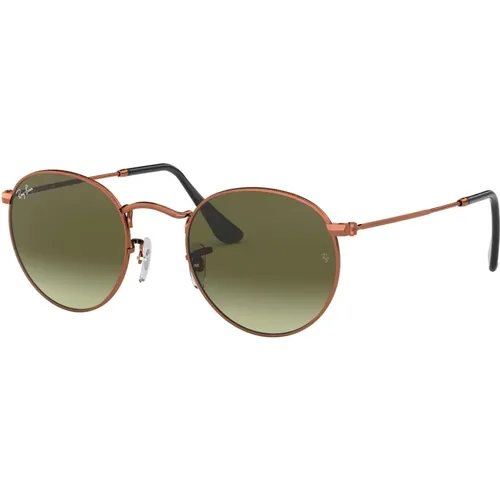 Round Metal Sunglasses Bronze/Green Shaded , unisex, Sizes: 47 MM - Ray-Ban - Modalova
