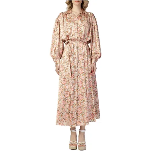 Floral Long Sleeve Dress , female, Sizes: M - Aniye By - Modalova