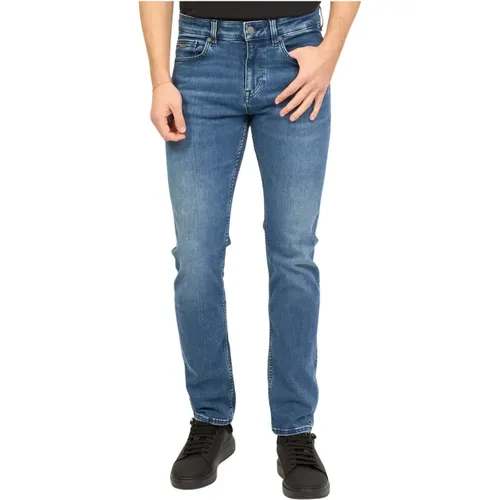 Authentische Slim Fit Blaue Jeans , Herren, Größe: W32 - Hugo Boss - Modalova