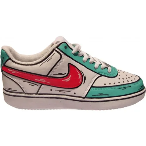 Custom Comics Court Vision Sneakers , male, Sizes: 3 1/2 UK, 5 UK, 9 UK, 6 UK, 7 UK, 10 1/2 UK, 4 1/2 UK, 10 UK, 11 UK - Nike - Modalova