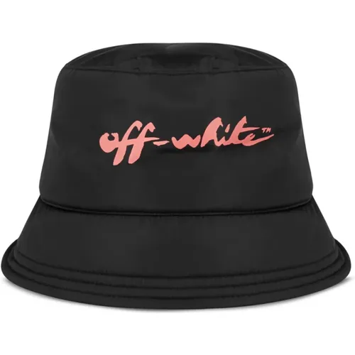 Script Logo Bucket Hat /Pink , female, Sizes: ONE SIZE - Off White - Modalova
