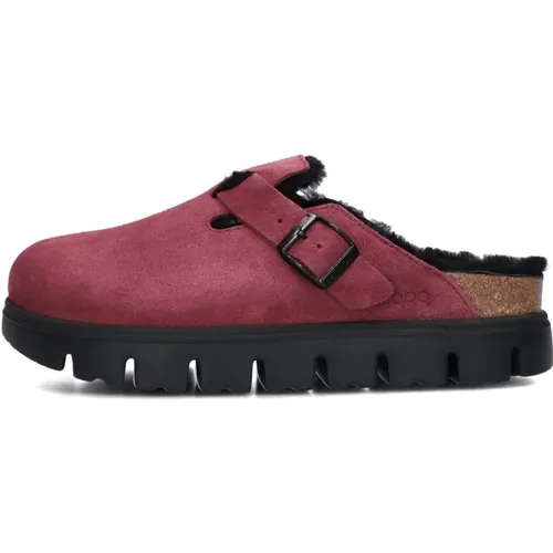 Chunky Shearling Clogs für Damen , Damen, Größe: 36 EU - Birkenstock - Modalova