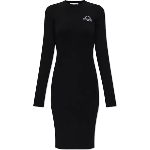 Kleid mit Logo , Damen, Größe: S - Moschino - Modalova