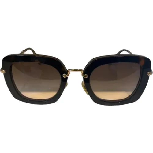 Pre-owned Metal sunglasses , female, Sizes: ONE SIZE - Miu Miu Pre-owned - Modalova