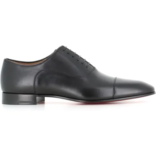 Schwarze Oxford Flache Schuhe - Christian Louboutin - Modalova