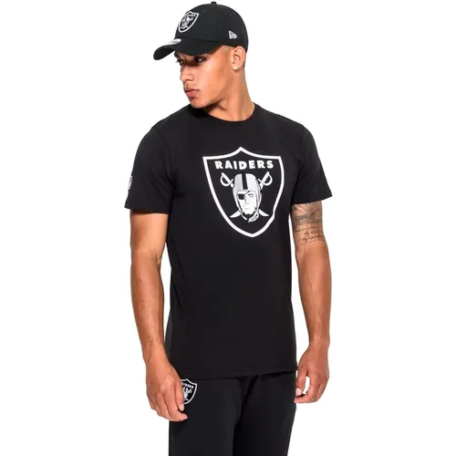 T - Shirt Logo Oakland Raiders , Herren, Größe: M - new era - Modalova